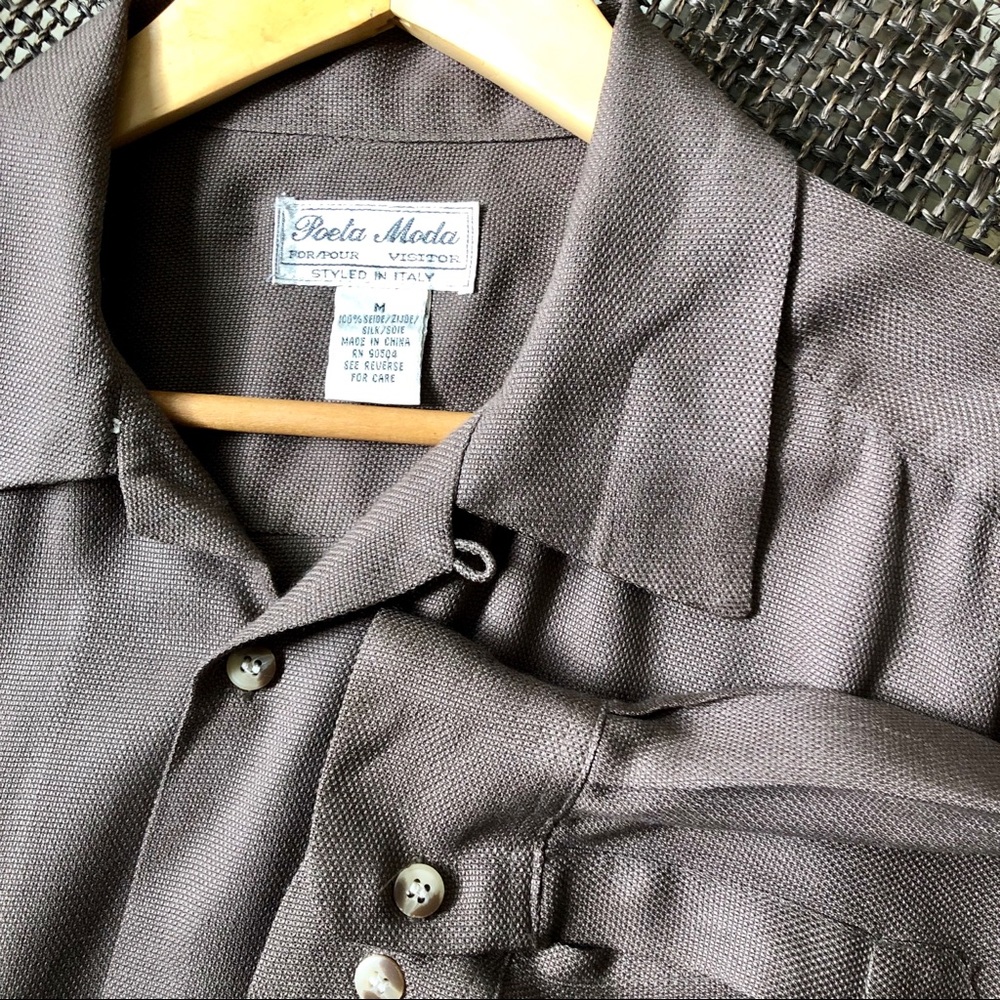 Silk shirt. 16 1/2” neck